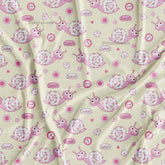 Yellow Kids Printed Fabric Wholesale Online